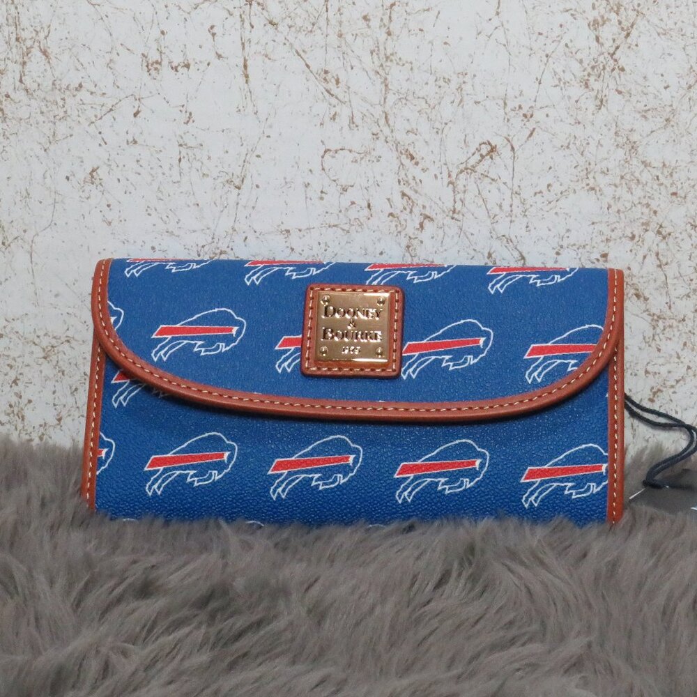 Dooney & Bourke NFL Buffalo Bills Boxed Continental Clutch Wallet (Blue)
